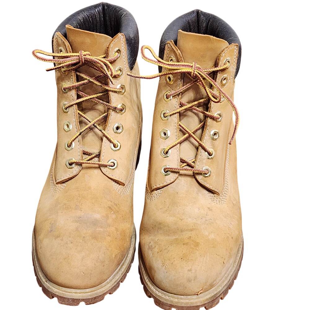 Timberland Boots Mens Size 9.5 Beige Leather 10061 Primaloft 400g Insulated